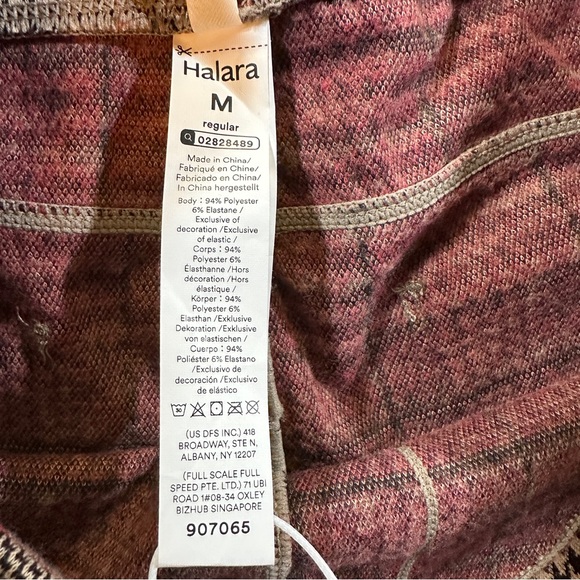 Halara Flex™ High Waisted Skinny Work Pants Plaid Houndstooth Pockets M NWT - Picture 7 of 10